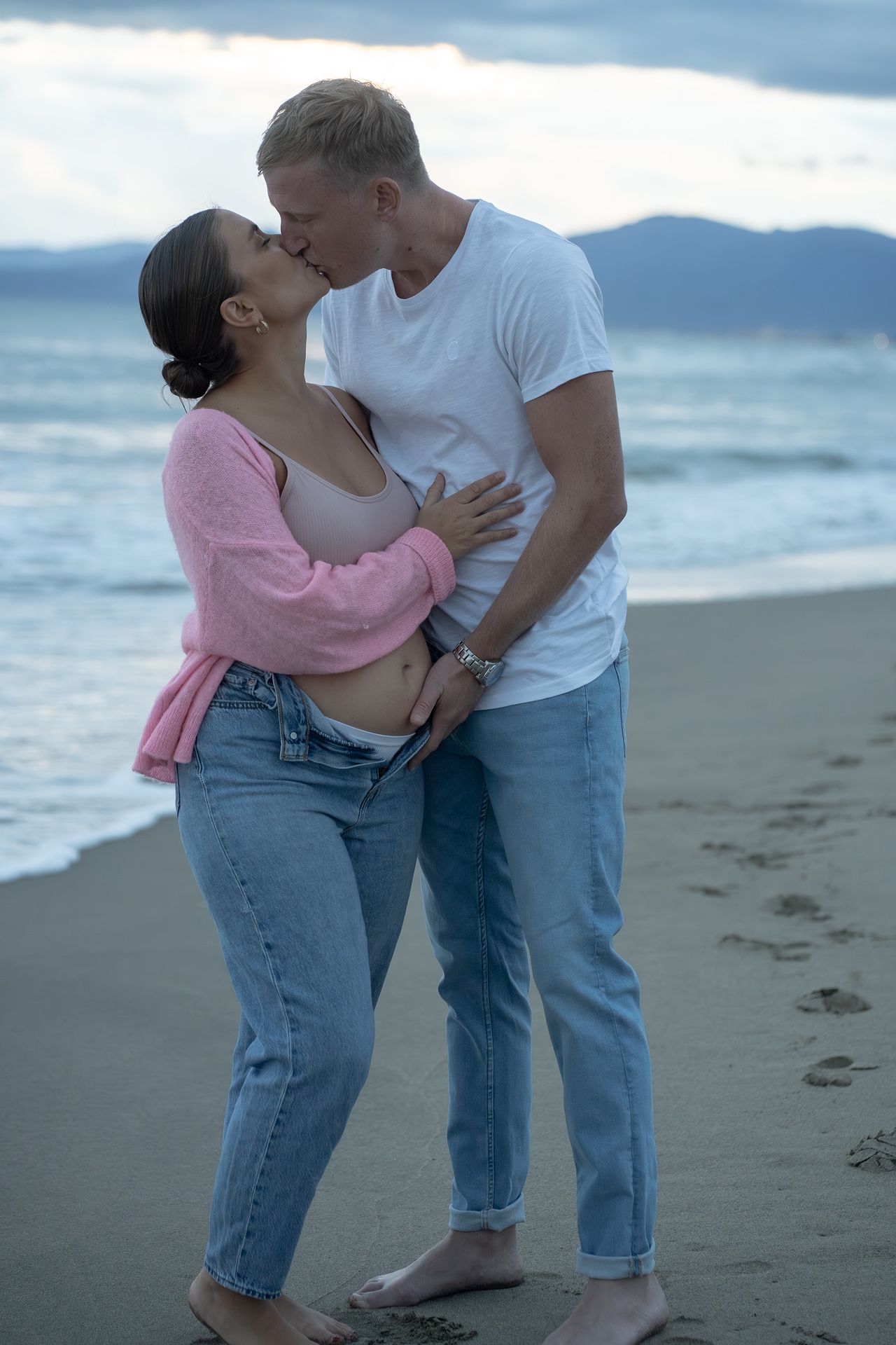 séance photo grossesse a la plage