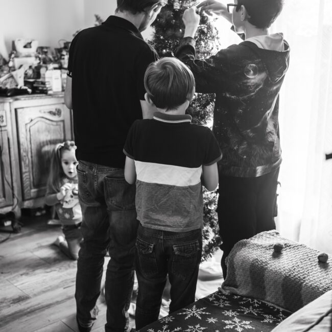 photographe dreux , shooting photo de Noël en lumière naturel