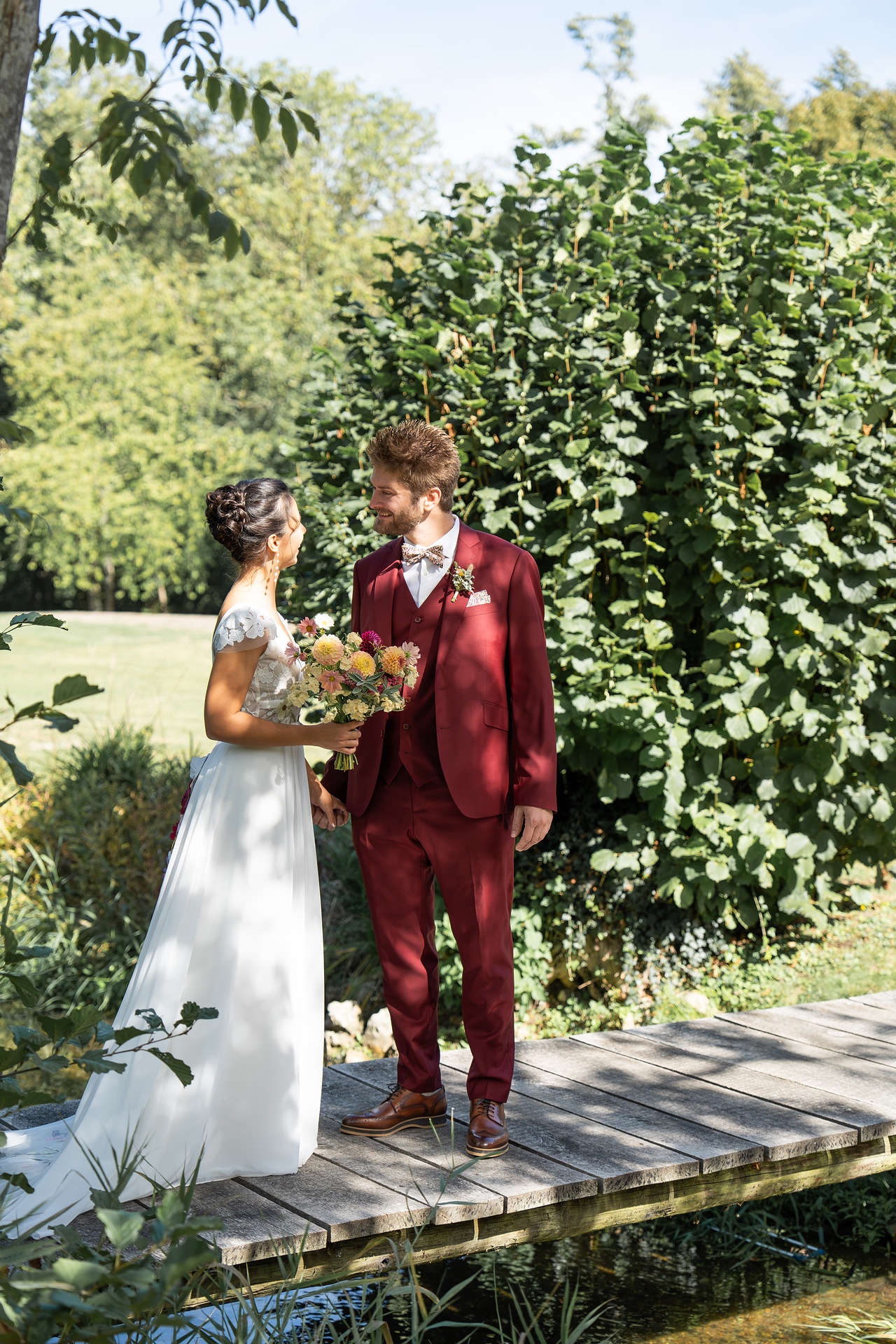 Photographe mariage Eure-et-Loir : Armelle et Julien, portrait de couple à Montigny-sur-Avre